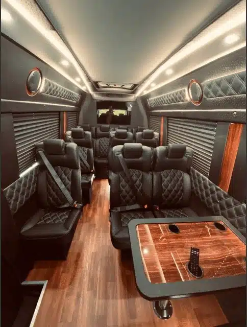 Luxury Interior of Sprinter Van