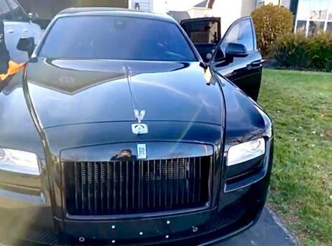 Our luxury Rolls Royce Car standing in home parking