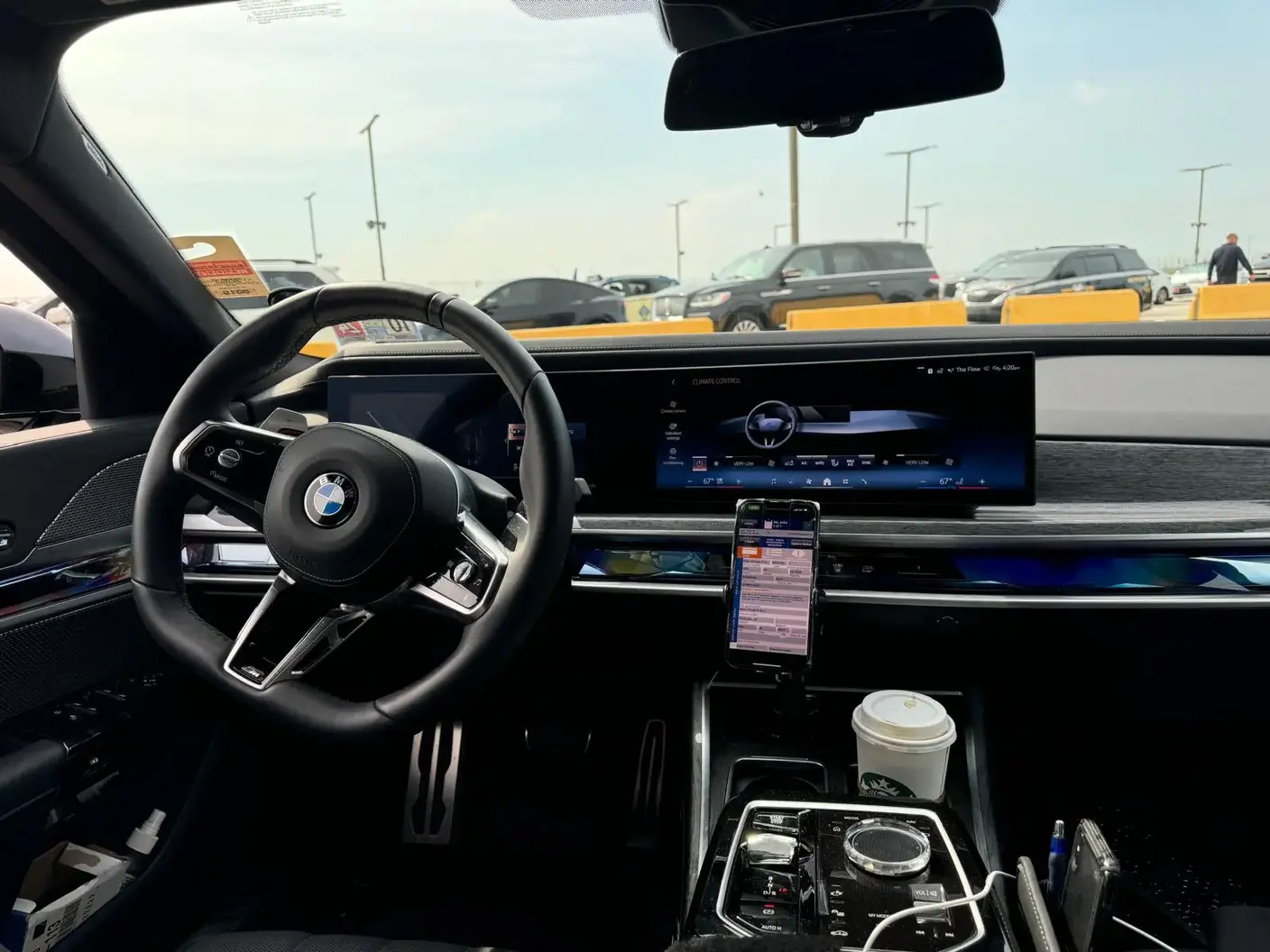 Interior of Black BMW Car