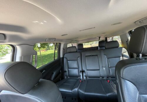 Interior image of our luxury Chevy Suburban