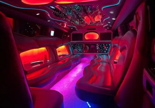 Interior of Hummer Limousine