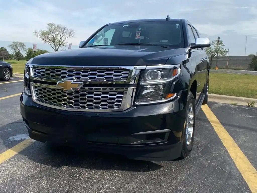 Black Luxury Suburban From Front