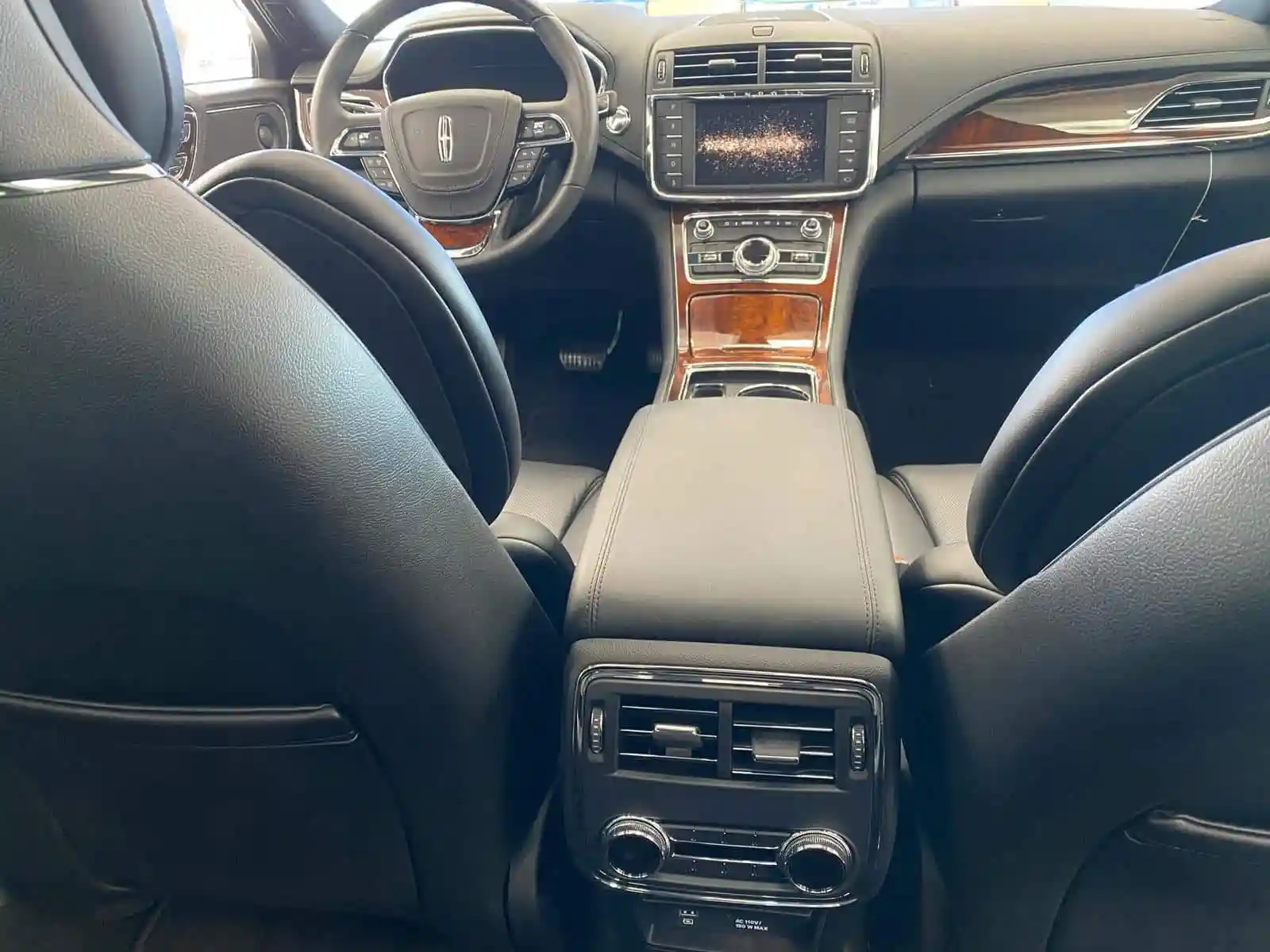 Luxury lincoln car interior