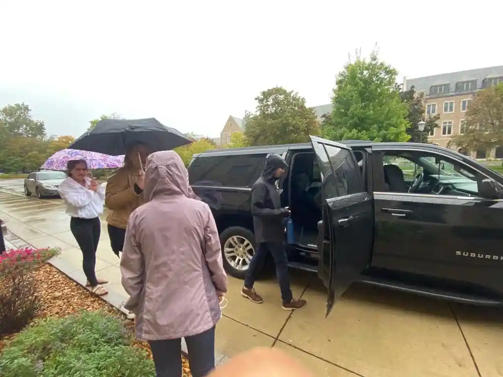 Suburban Car Service in all weather conditions
