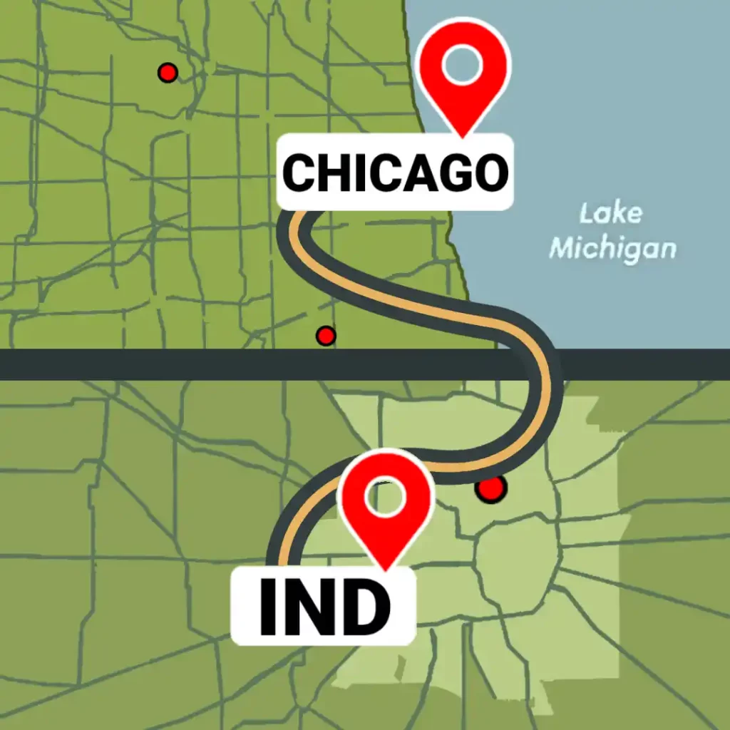 Cahuffeur Service IND to Chicago