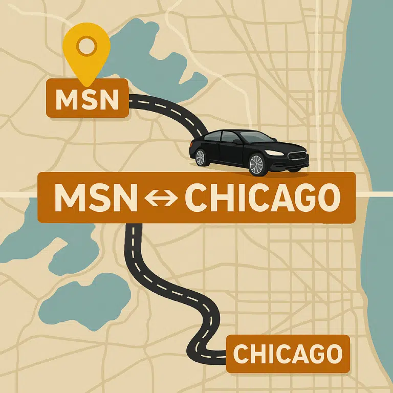 Chauffeur Service MSN Airport to Chicago