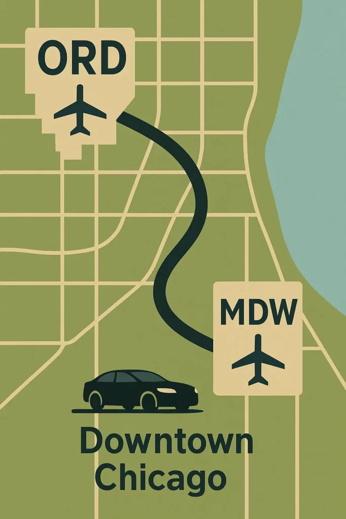 Chauffeur Service ORD to Midway
