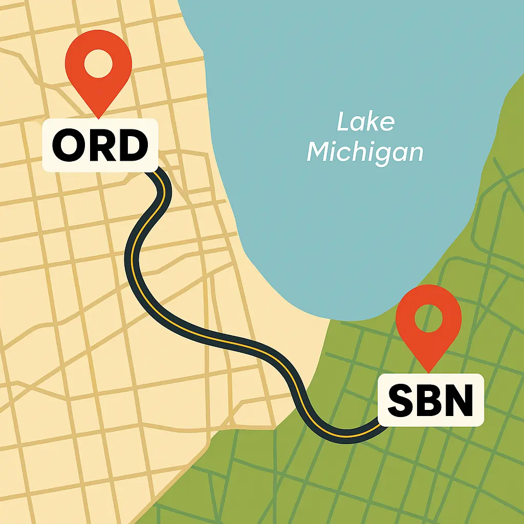 Chauffeur Service ORD to South Bend