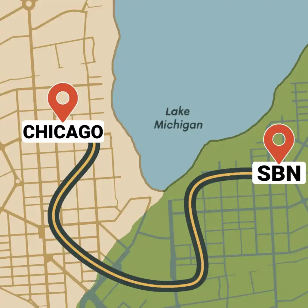 Chauffeur Service SBN to Chicago