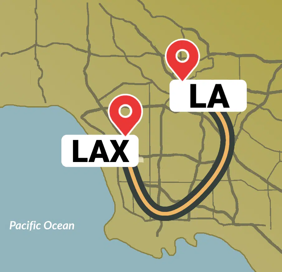 LAX Airport to Los Angeles