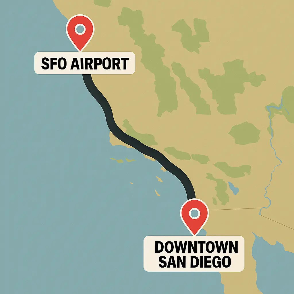 SFO Airport to San Diego