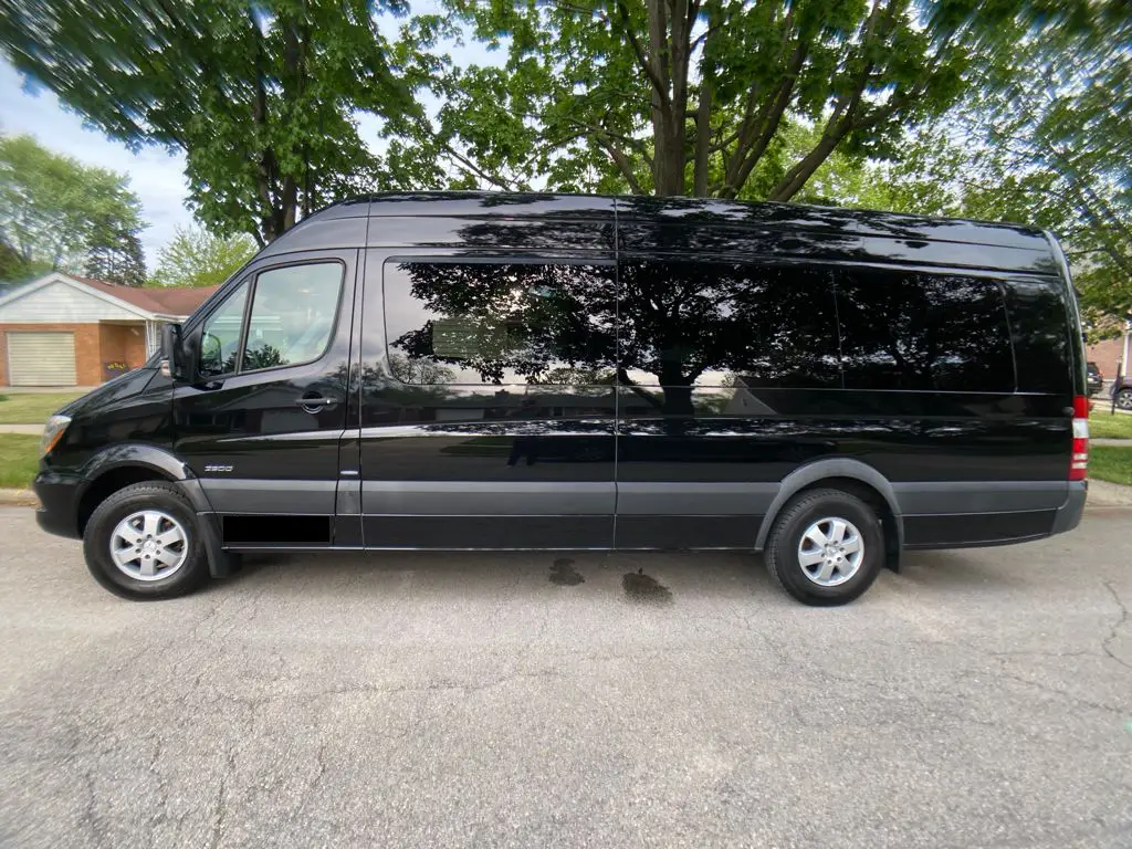 Mercedes Sprinter Van Side View