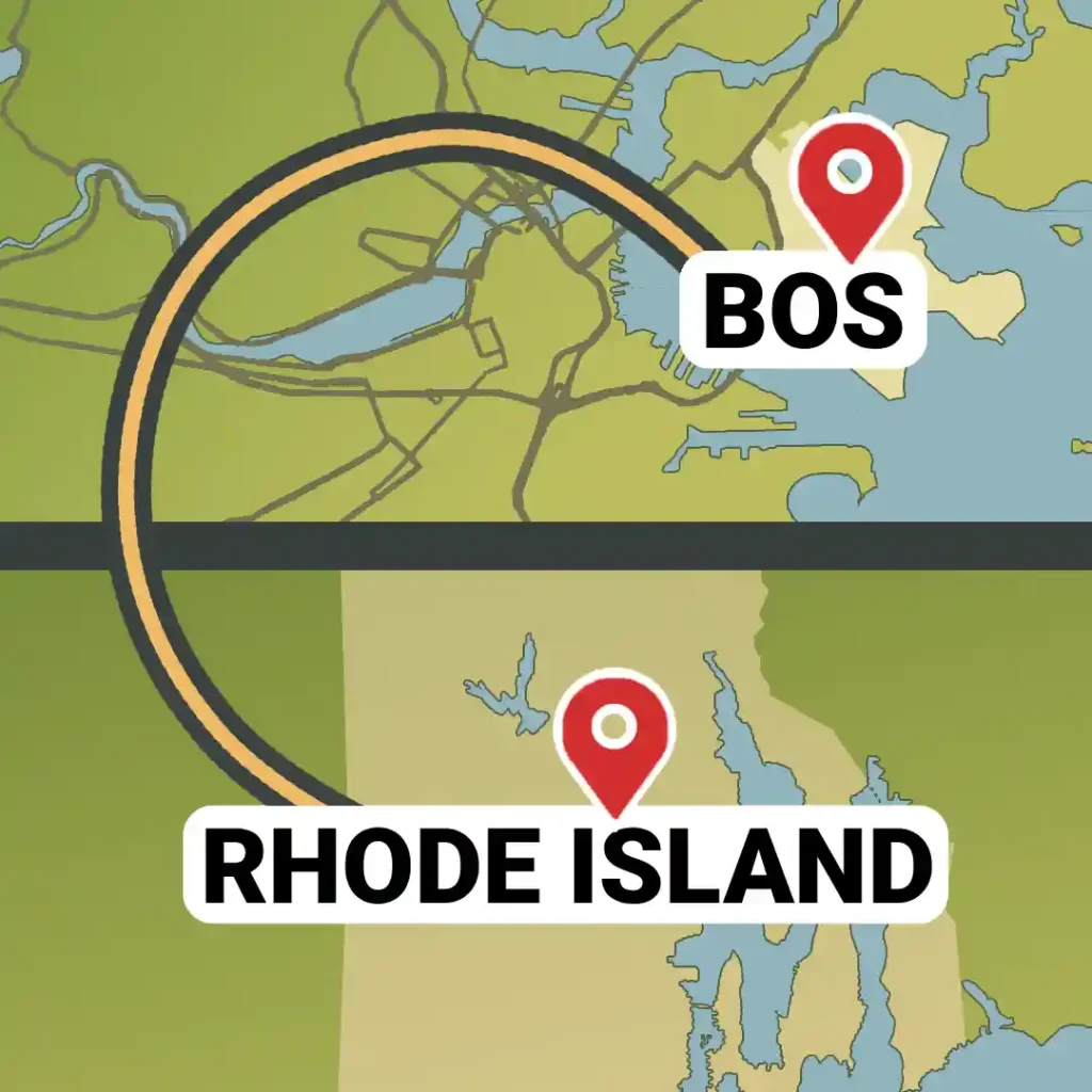 BOS Airport to Rhode Island