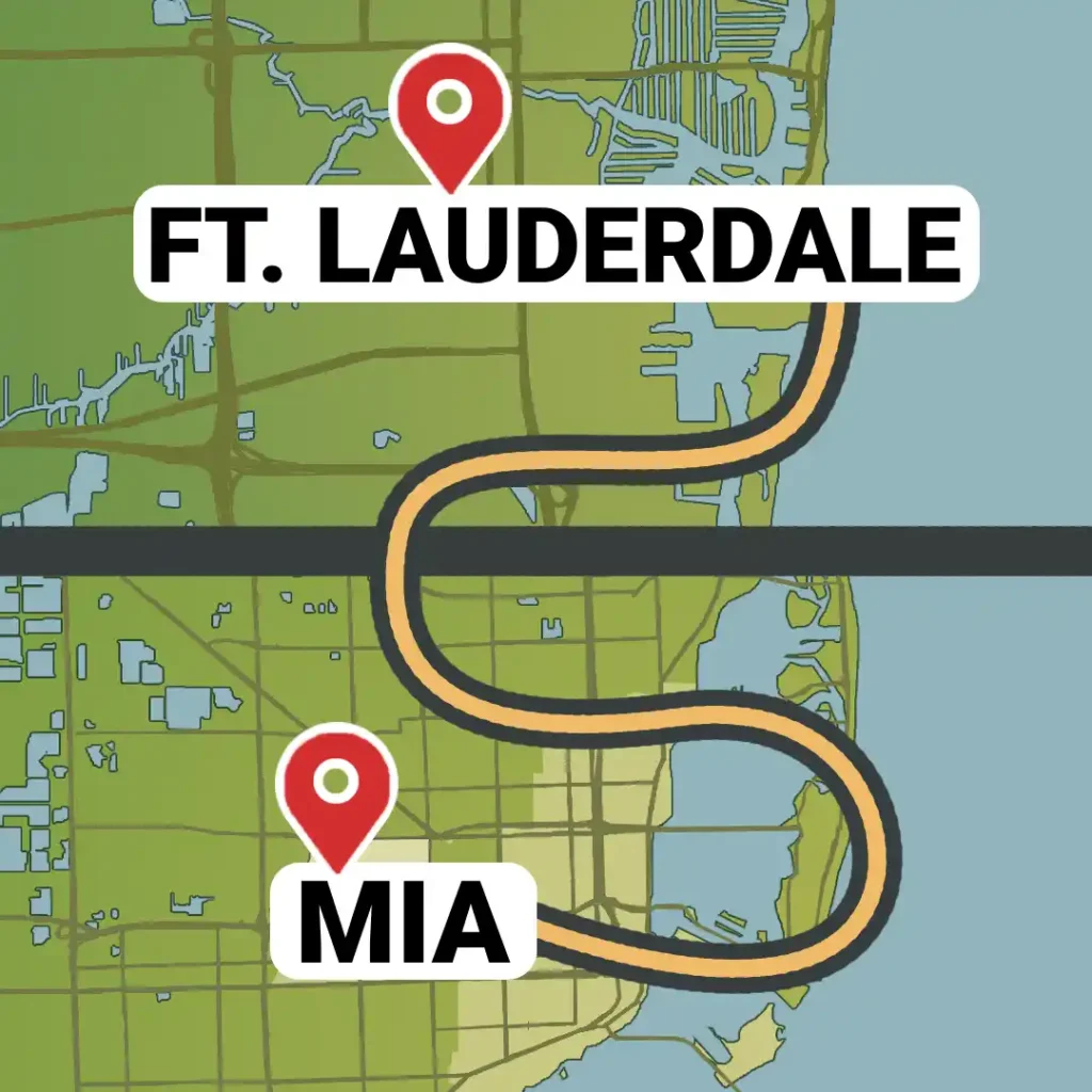 MIA to Downtown Fort Lauderdale