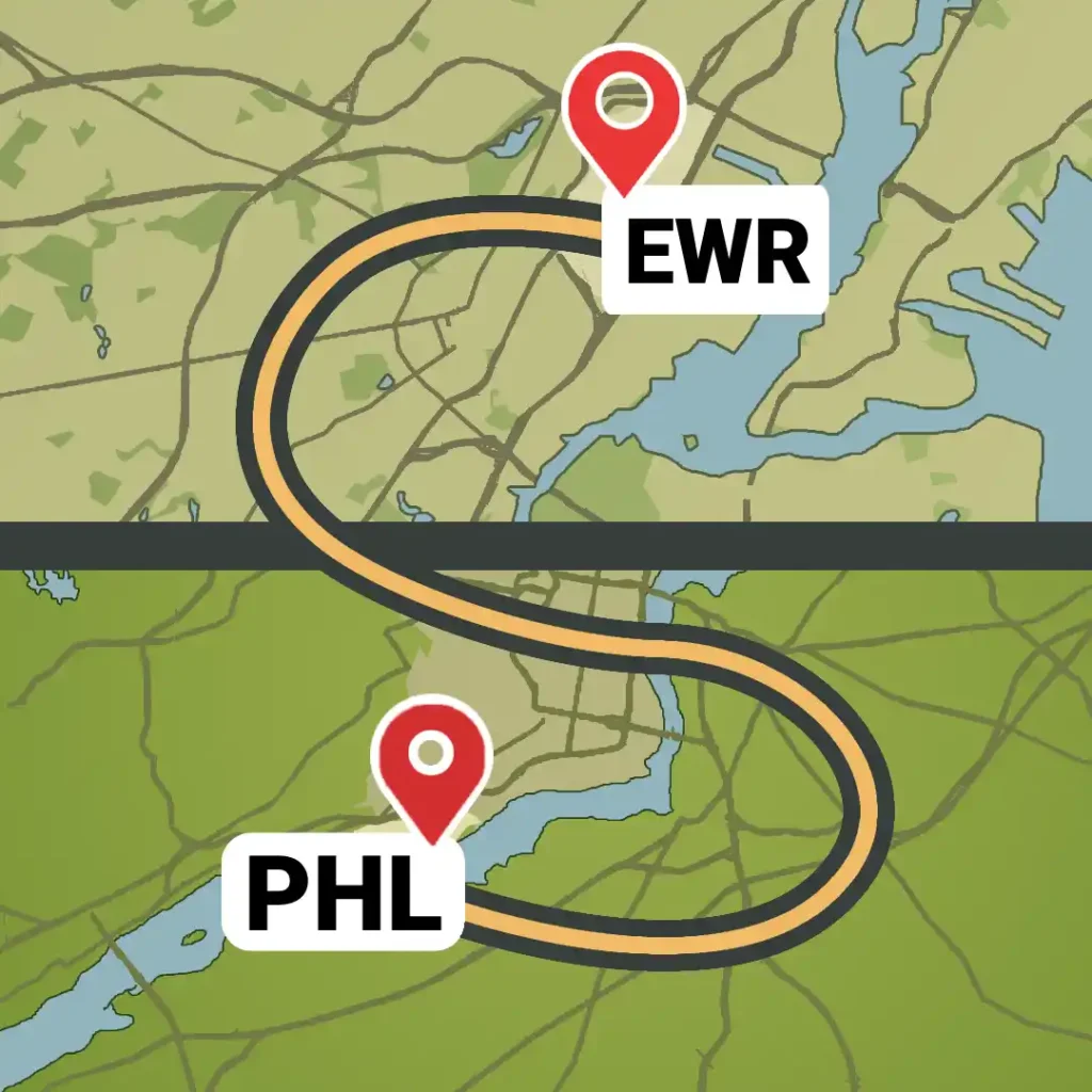 PHL Airport to Newark International Airport