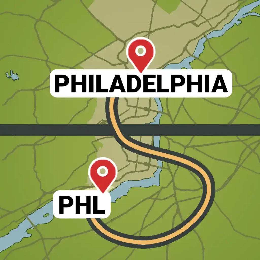 PHL Airport to Downtown Philadelphia