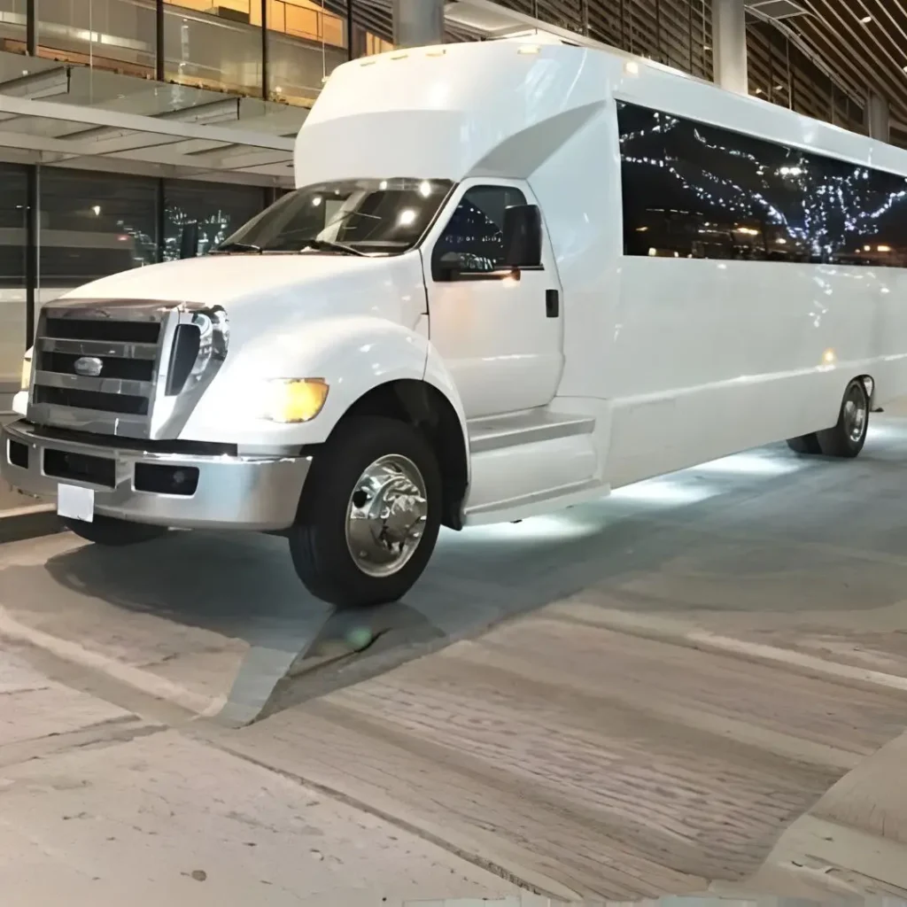 White Party Bus