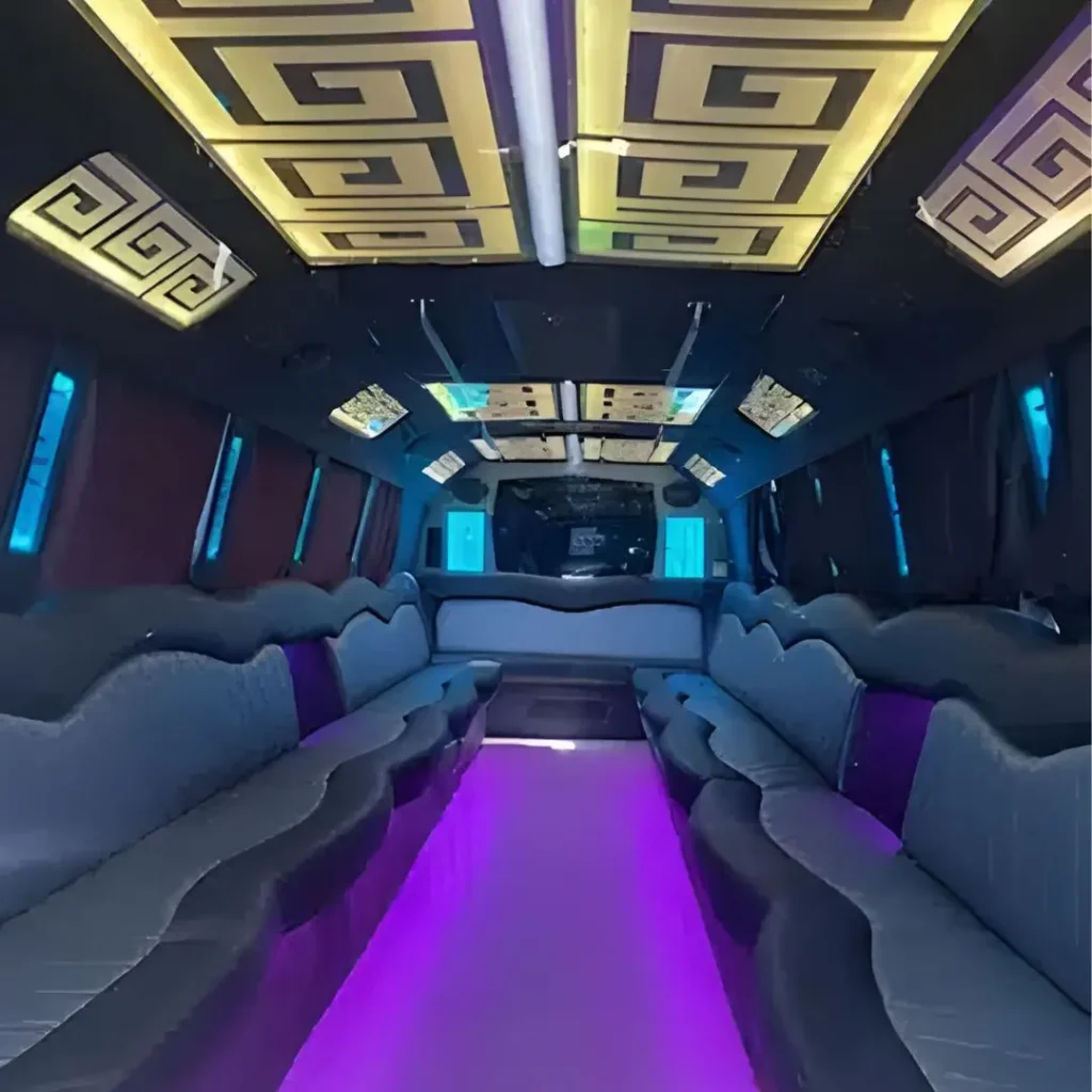 cool party bus interior