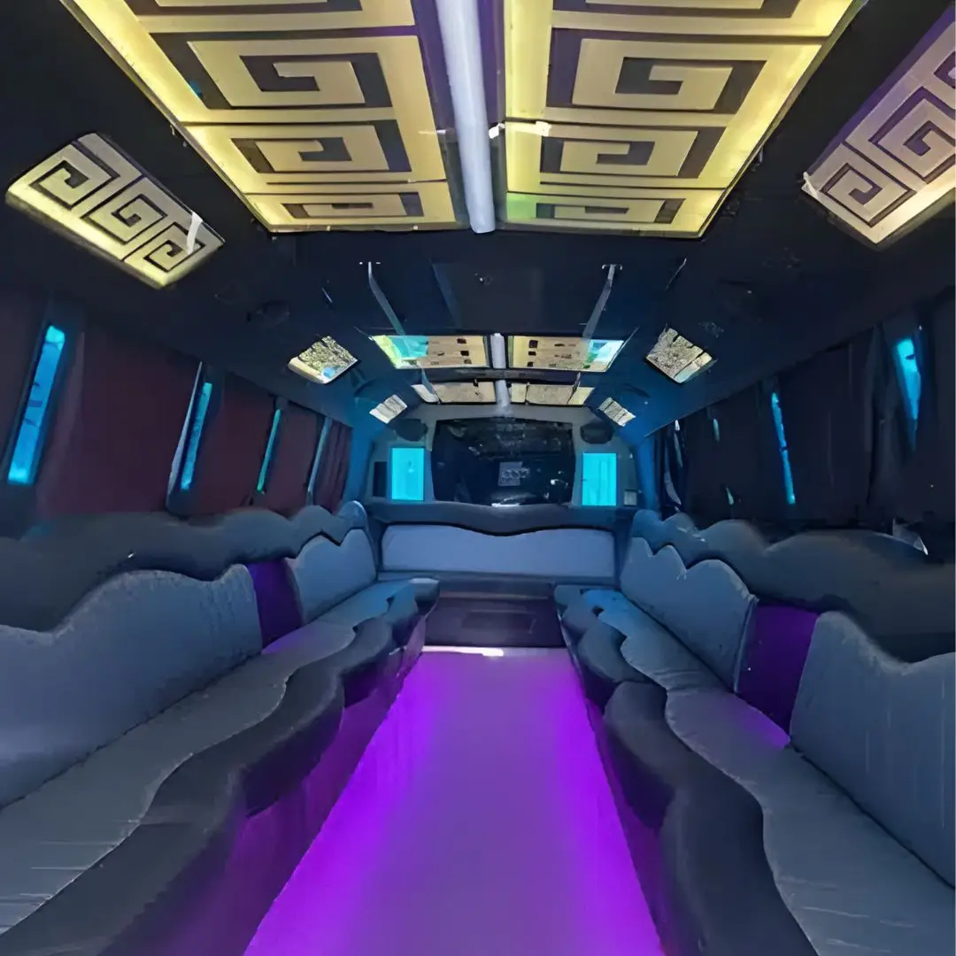 cool party bus interior