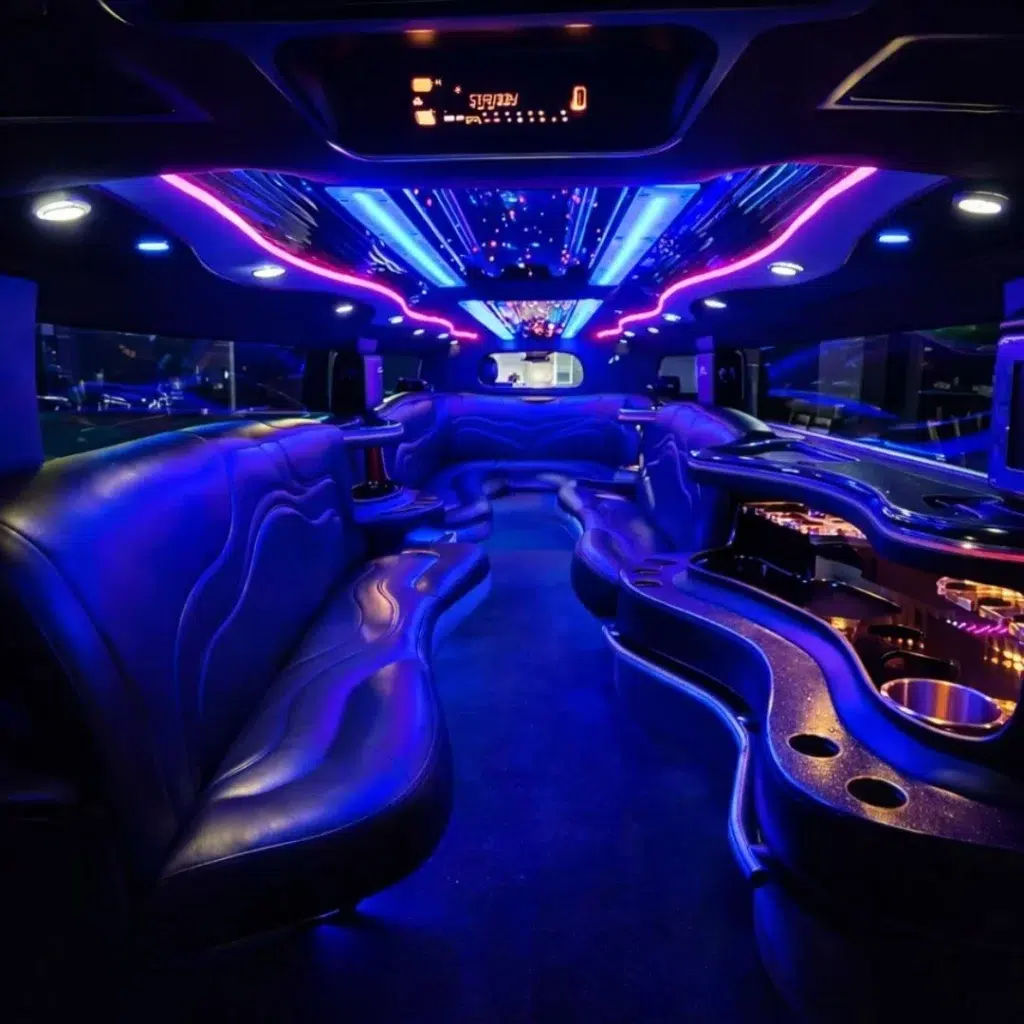 hummer limo beautiful interior