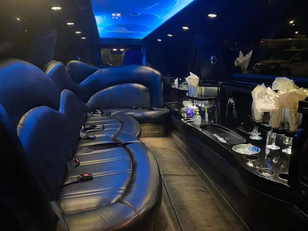 beautiful limousine interior