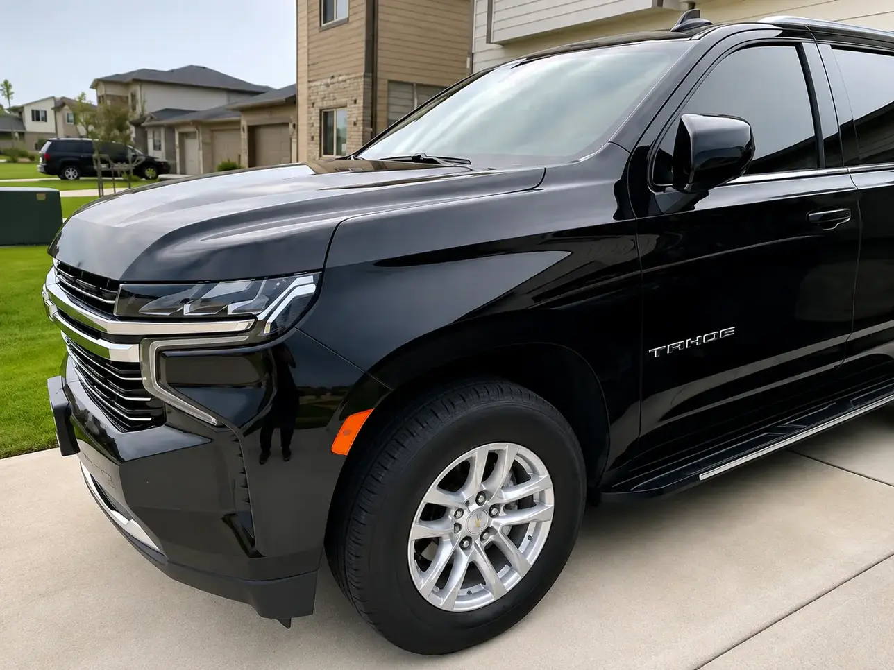 Glossy Black Chevrolet Tahoe