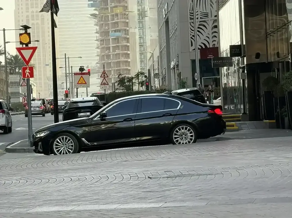Luxury Black Sedan