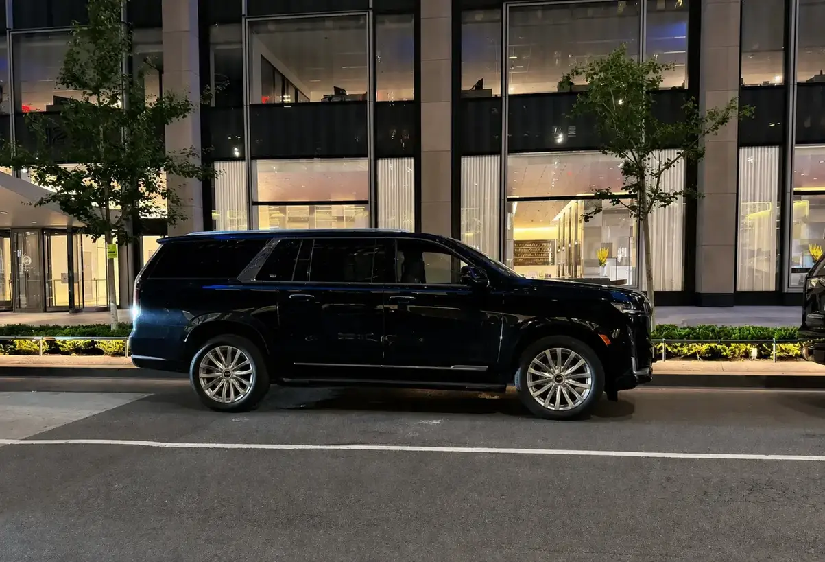 Premium Black SUV at Night